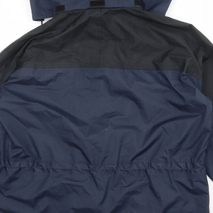 Mens UK Size M Result Blue Windbreaker Coat