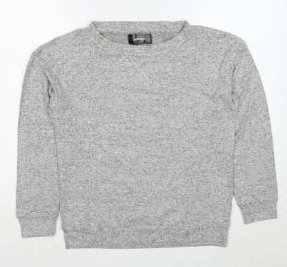 Womens UK Size 10 Golddigga Grey Pullover Jumper