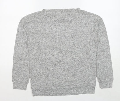 Womens UK Size 10 Golddigga Grey Pullover Jumper