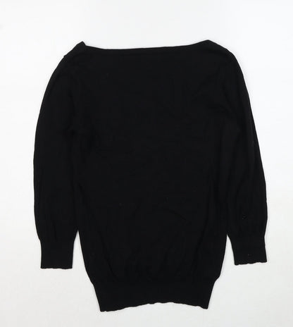 Womens UK Size 8 NEXT Black Pullover Jumper