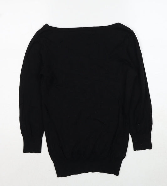 Womens UK Size 8 NEXT Black Pullover Jumper