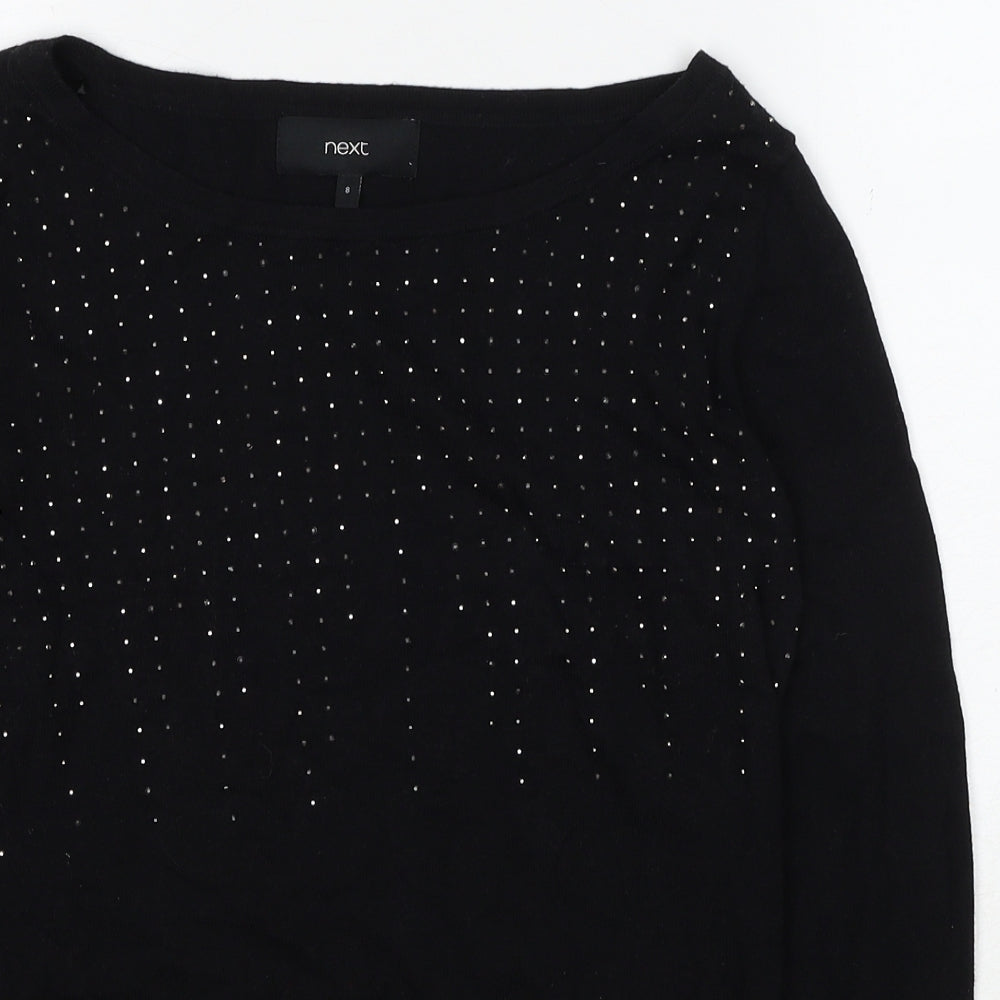 Womens UK Size 8 NEXT Black Pullover Jumper
