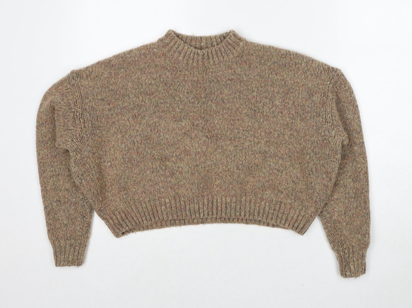 Womens UK Size XS Motel Brown Pullover Jumper