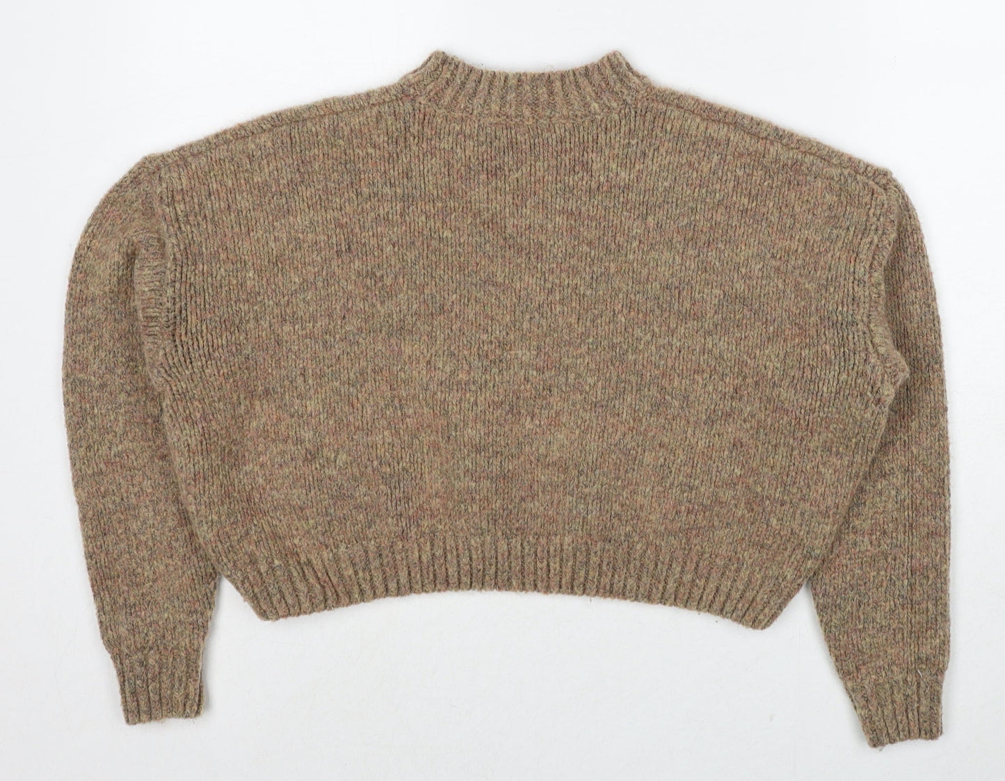 Womens UK Size XS Motel Brown Pullover Jumper