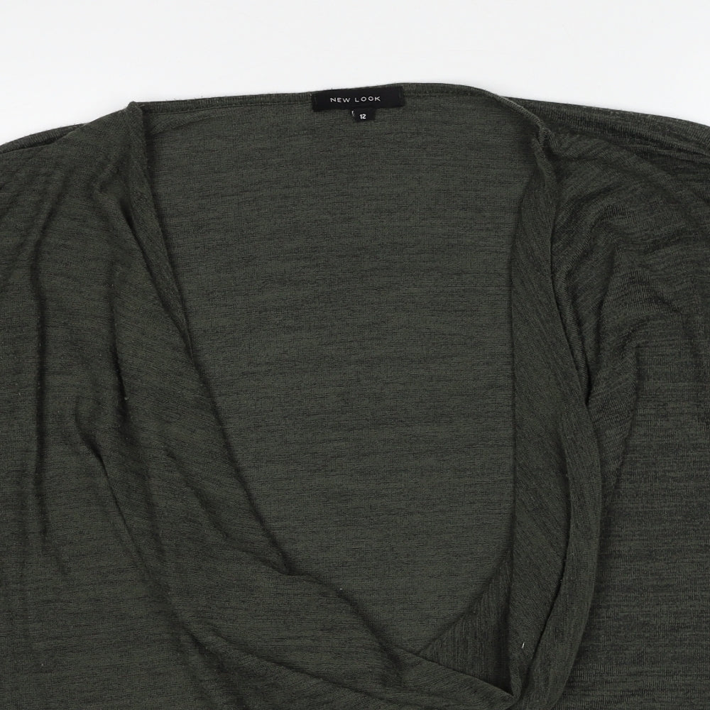 Womens UK Size 12 New Look Green Cardigan Jumper