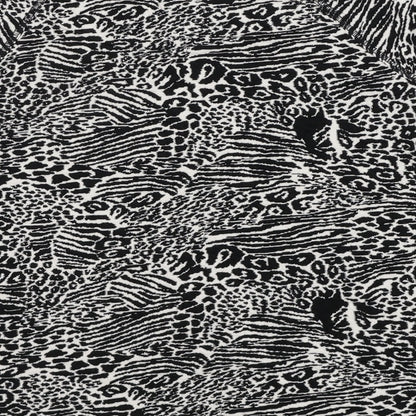 Indigo Womens Black Round Neck Animal Print Cotton Pullover Jumper Size 12 - Tiger Print