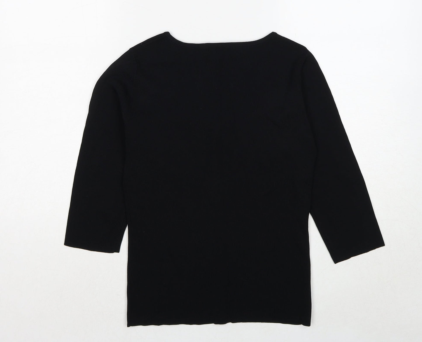 Womens UK Size S Sky Design Black Pullover Jumper