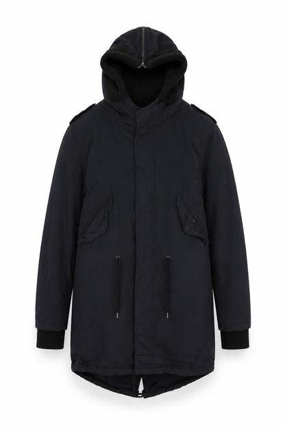 Womens UK Size S Divided by H&M Blue Parka Coat