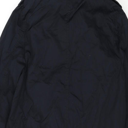 Womens UK Size S Divided by H&M Blue Parka Coat