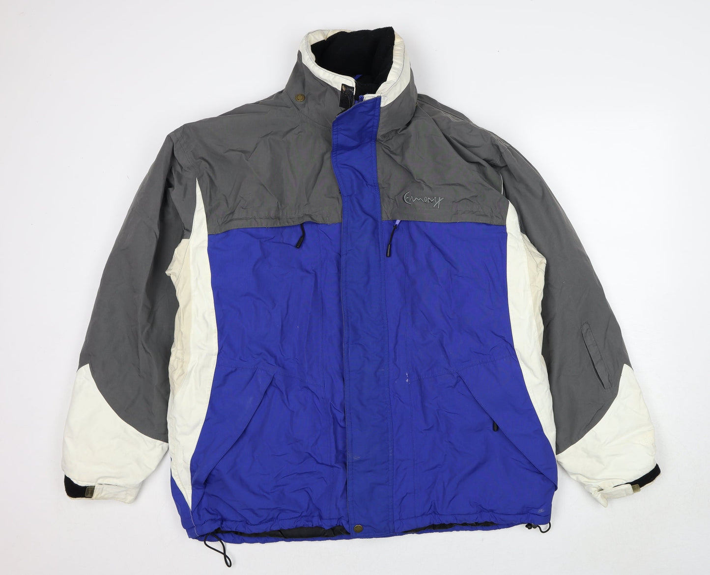 Mens UK Size XL Chamonix Blue Windbreaker Coat