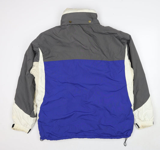 Mens UK Size XL Chamonix Blue Windbreaker Coat