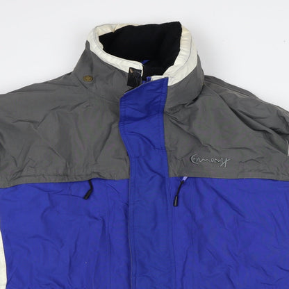 Mens UK Size XL Chamonix Blue Windbreaker Coat