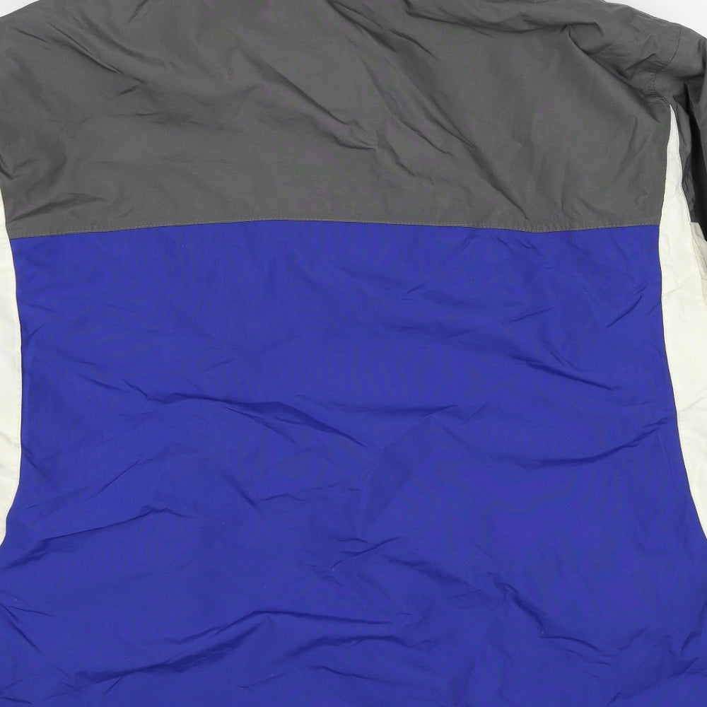 Mens UK Size XL Chamonix Blue Windbreaker Coat