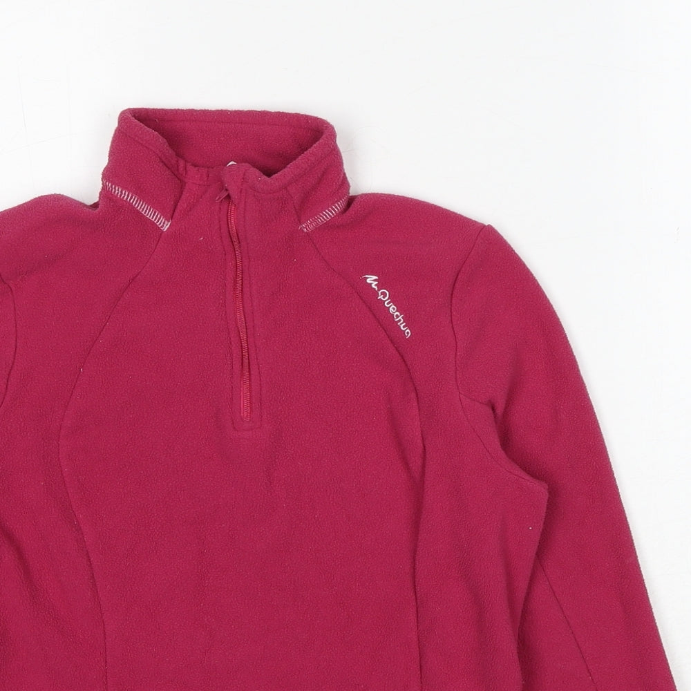 DECATHLON Womens Pink Polyester Pullover Sweatshirt Size S Pullover