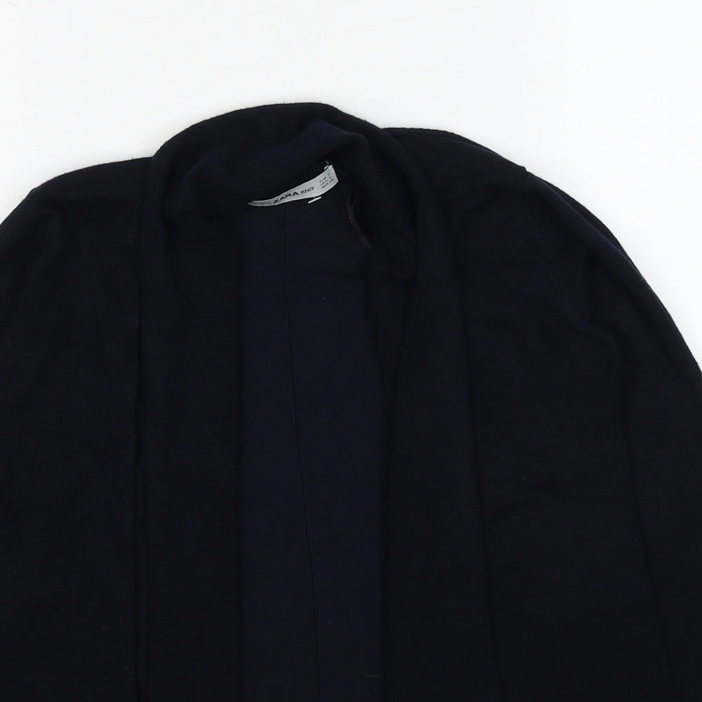 Womens UK Size S Zara Blue Cardigan Jumper