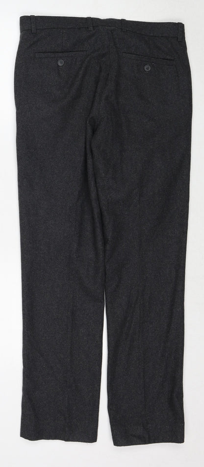 Mens UK Size 30 in Black & White Slim Fit  Grey Trousers