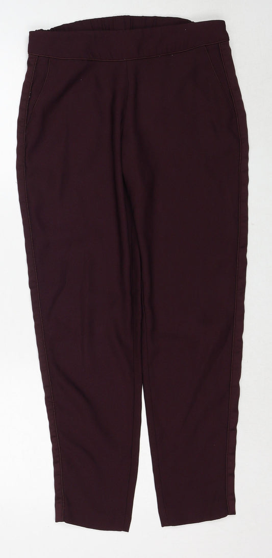 Womens UK Size 8 Wallis Regular Fit  Purple Trousers