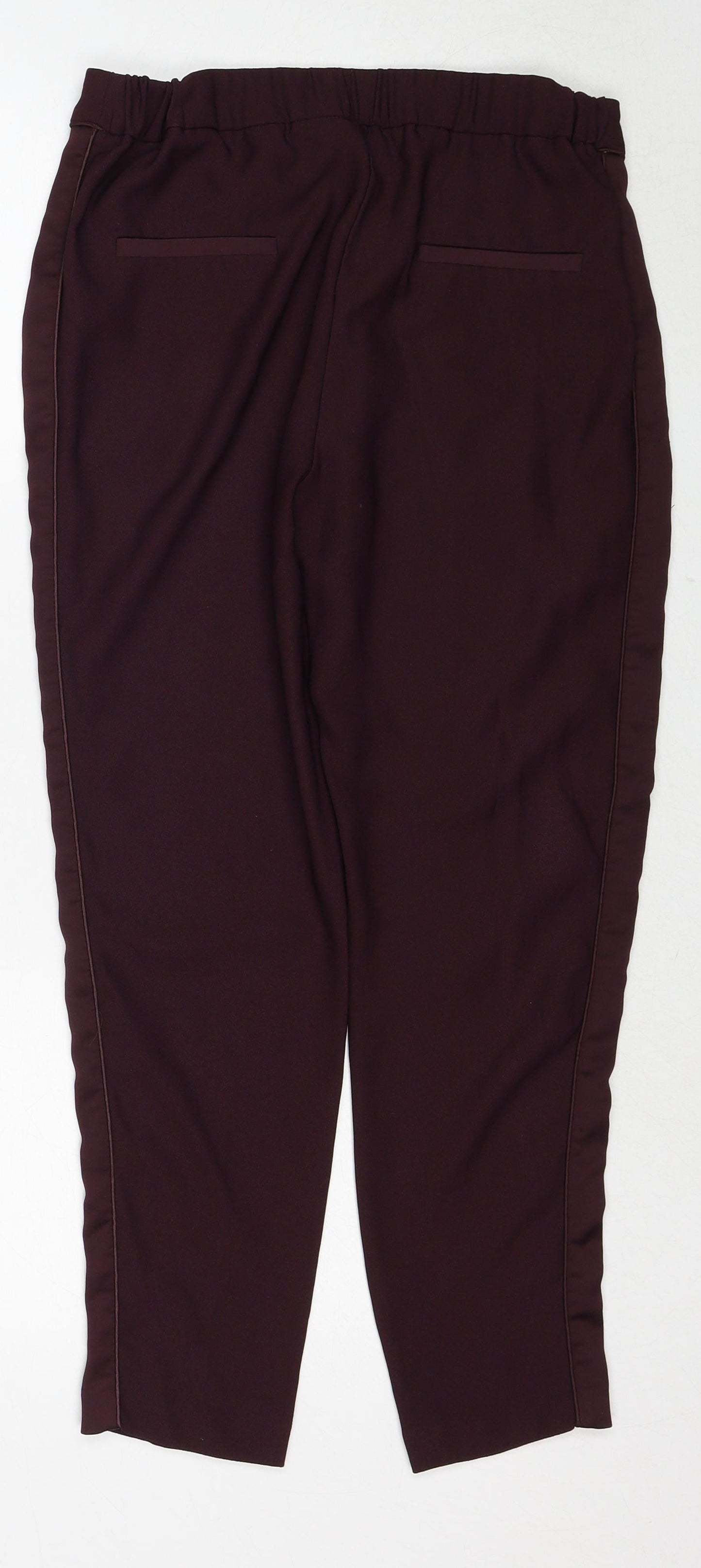 Womens UK Size 8 Wallis Regular Fit  Purple Trousers