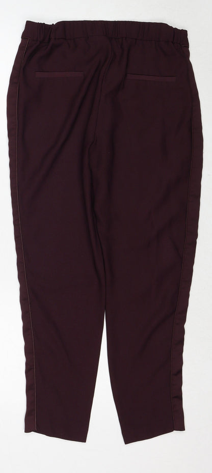 Womens UK Size 8 Wallis Regular Fit  Purple Trousers