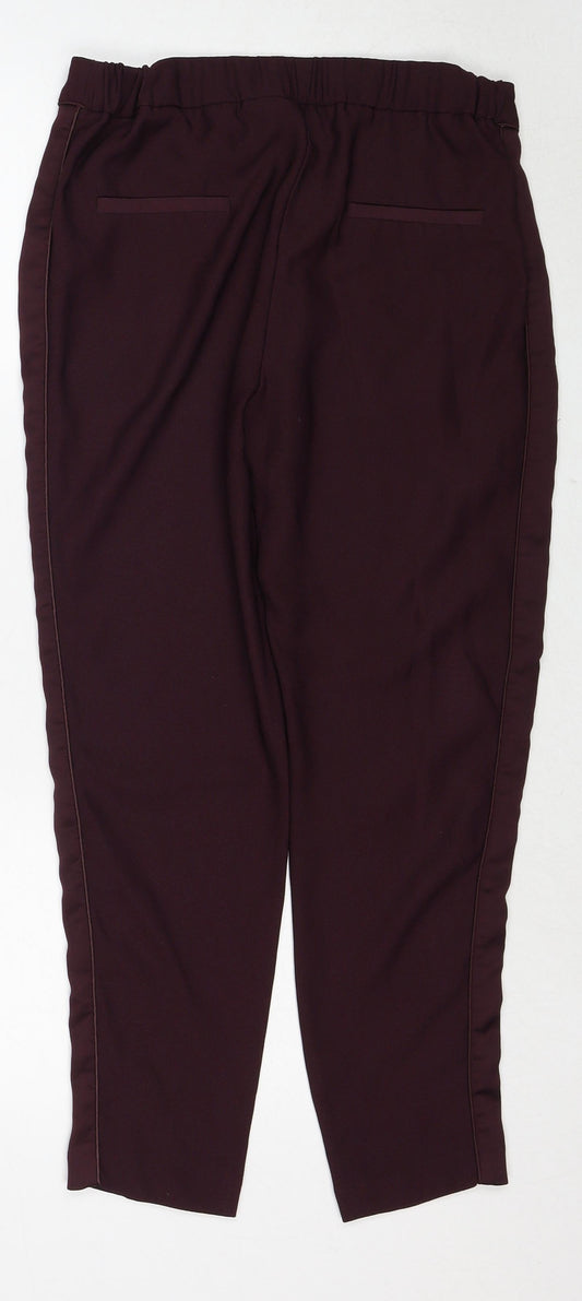 Womens UK Size 8 Wallis Regular Fit  Purple Trousers