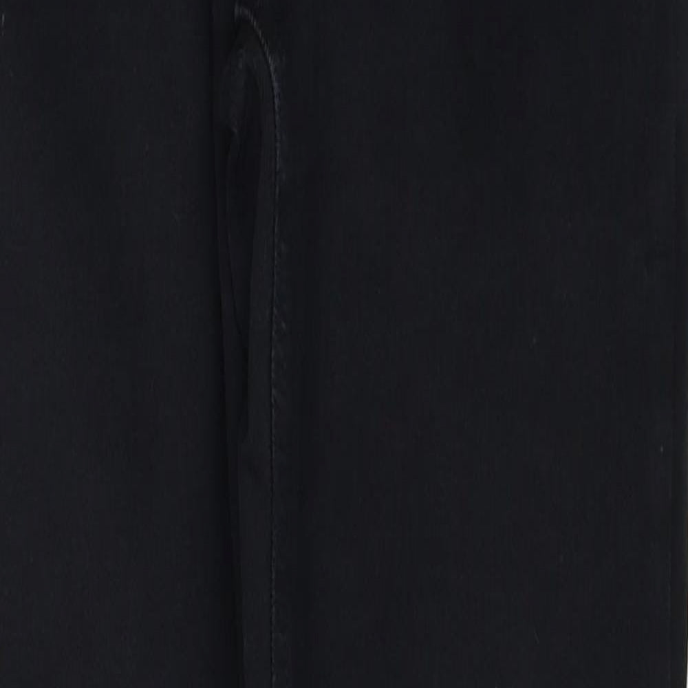 Topshop Womens Black Cotton Skinny Jeans Size 26 in L32 in Regular Zip