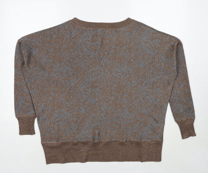 Womens UK Size XS French Connection Brown Pullover Jumper