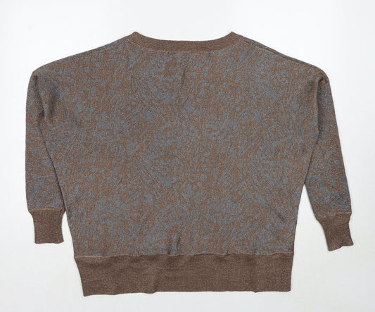 Womens UK Size XS French Connection Brown Pullover Jumper