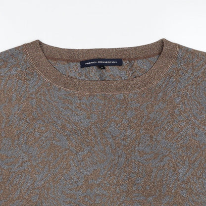 Womens UK Size XS French Connection Brown Pullover Jumper