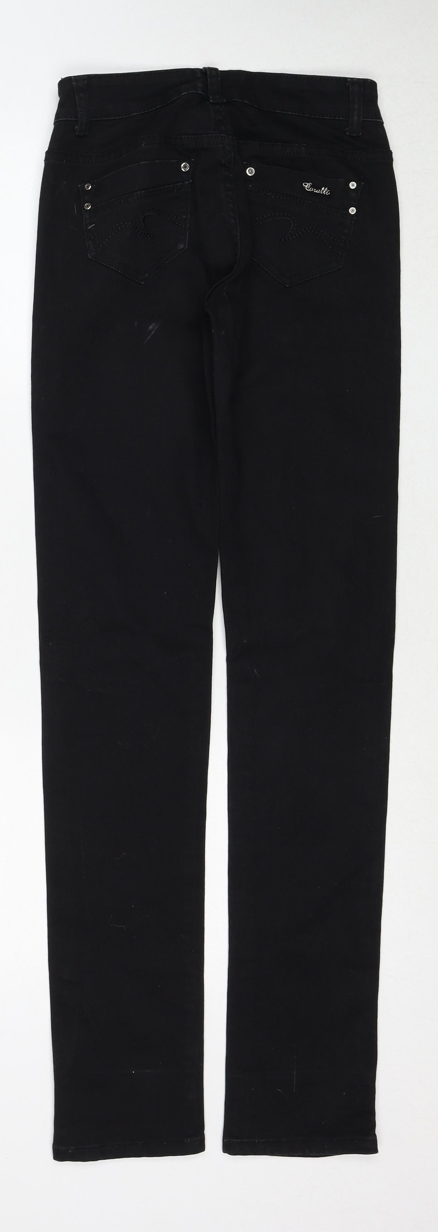 Goralli Womens Black Cotton Skinny Jeans Size 8 Regular Zip