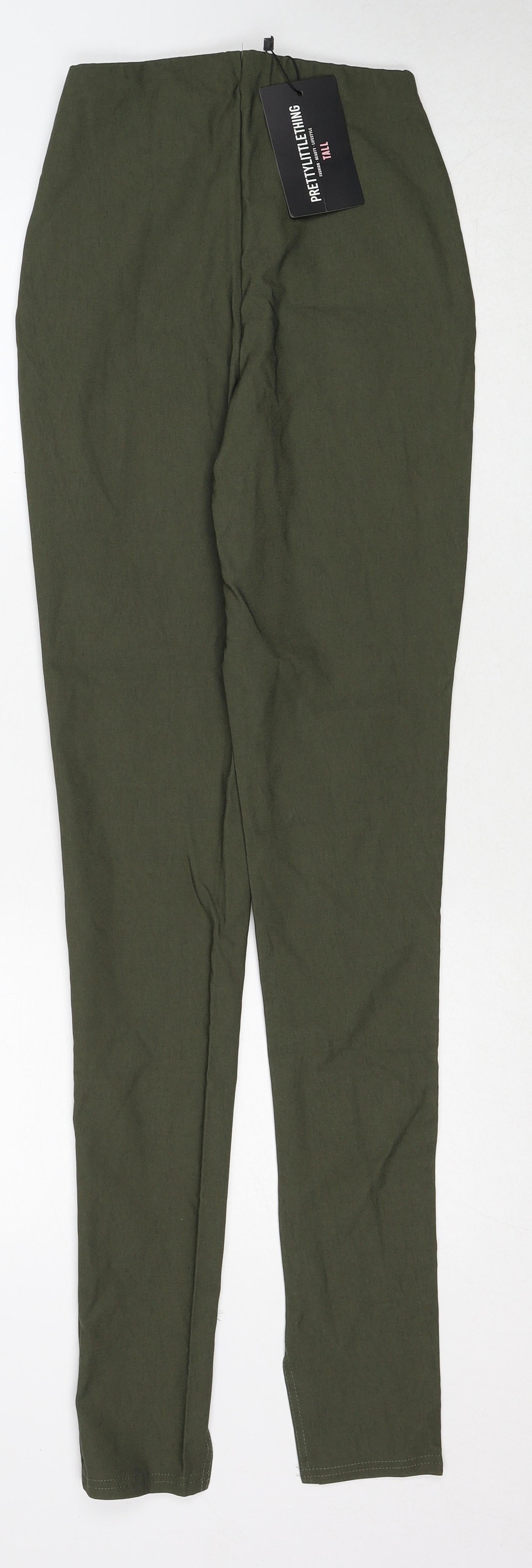 Womens UK Size 6 PRETTYLITTLETHING Regular Fit  Green Trousers