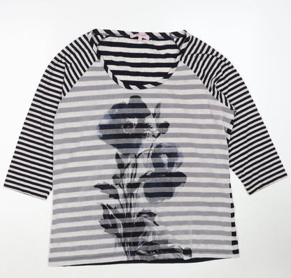 Womens UK Size 16 Per Una Multicoloured Basic Blouse