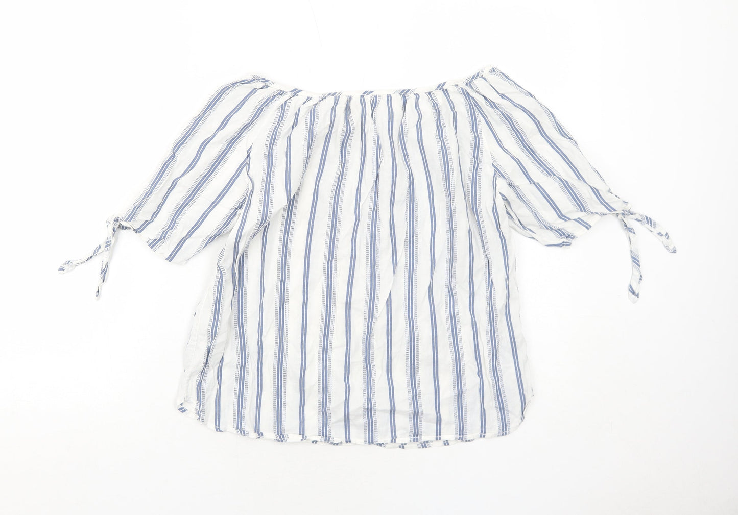 Womens UK Size 6 H&M Blue Basic Blouse