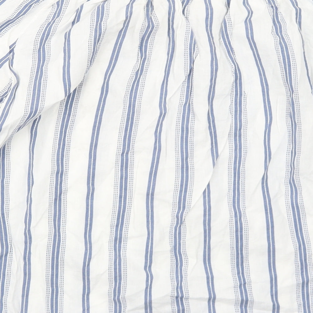 Womens UK Size 6 H&M Blue Basic Blouse