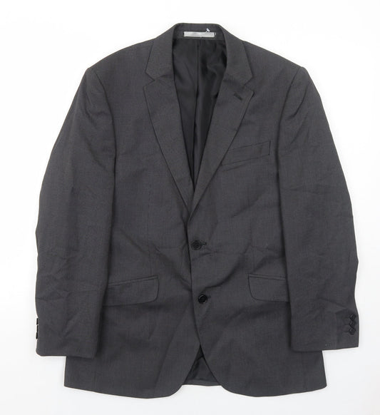 Mens UK Size 38 Burton Regular Grey Suit Jacket