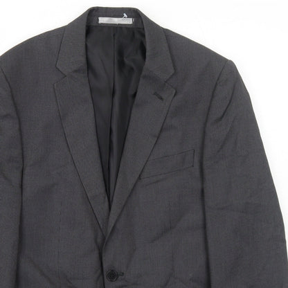 Mens UK Size 38 Burton Regular Grey Suit Jacket