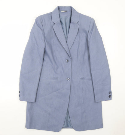 Mackays Womens Blue Jacket Blazer Size 12 Button