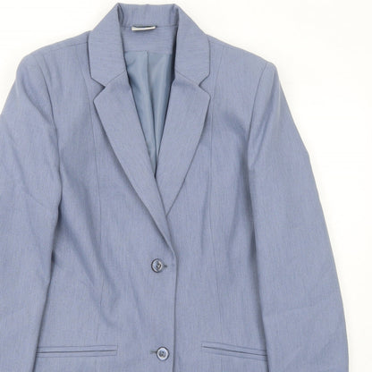 Mackays Womens Blue Jacket Blazer Size 12 Button