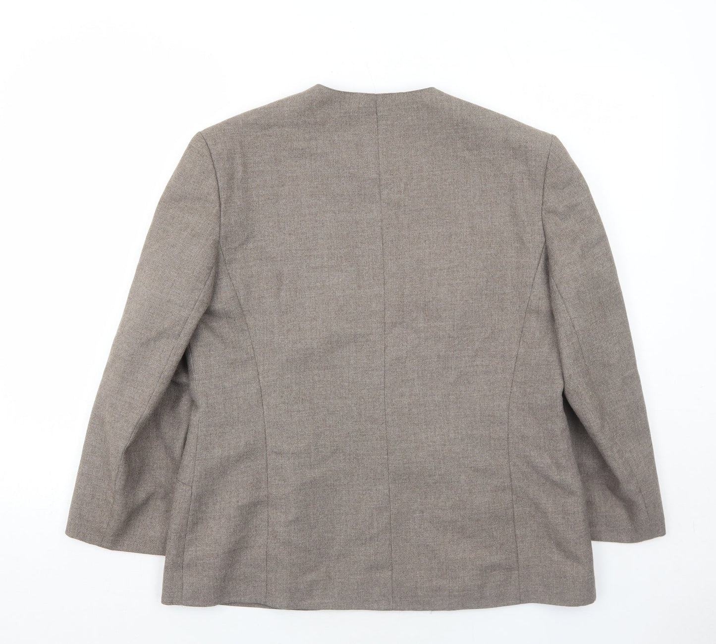 Debenhams Womens Brown Polyester Jacket Blazer Size 14