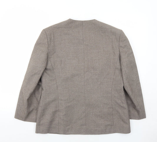 Debenhams Womens Brown Polyester Jacket Blazer Size 14