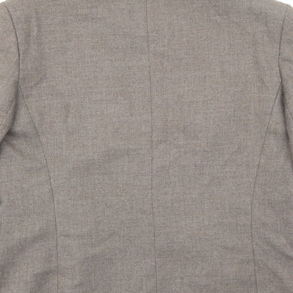 Debenhams Womens Brown Polyester Jacket Blazer Size 14