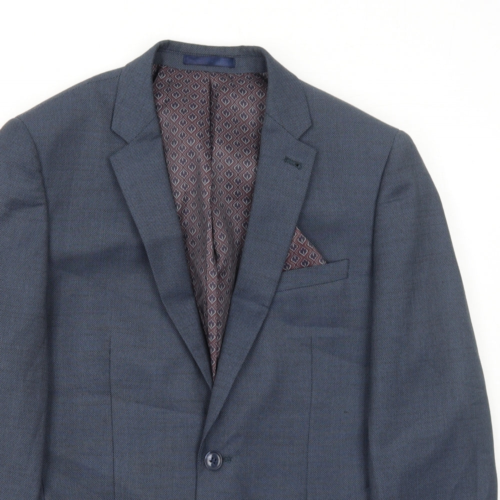 Mens UK Size 38 NEXT Regular Blue Suit Jacket