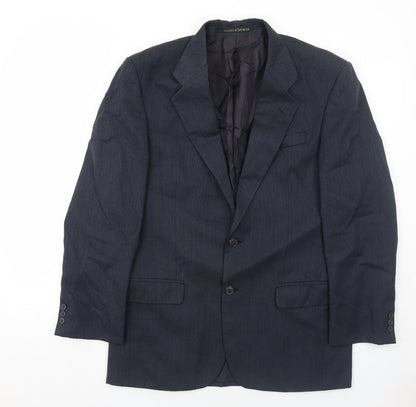 Mens UK Size 38 Marks and Spencer Regular Blue Suit Jacket