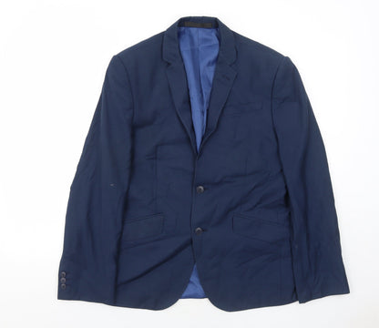 Mens UK Size 38 Marks and Spencer Regular Blue Suit Jacket