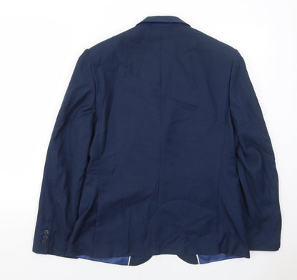 Mens UK Size 38 Marks and Spencer Regular Blue Suit Jacket