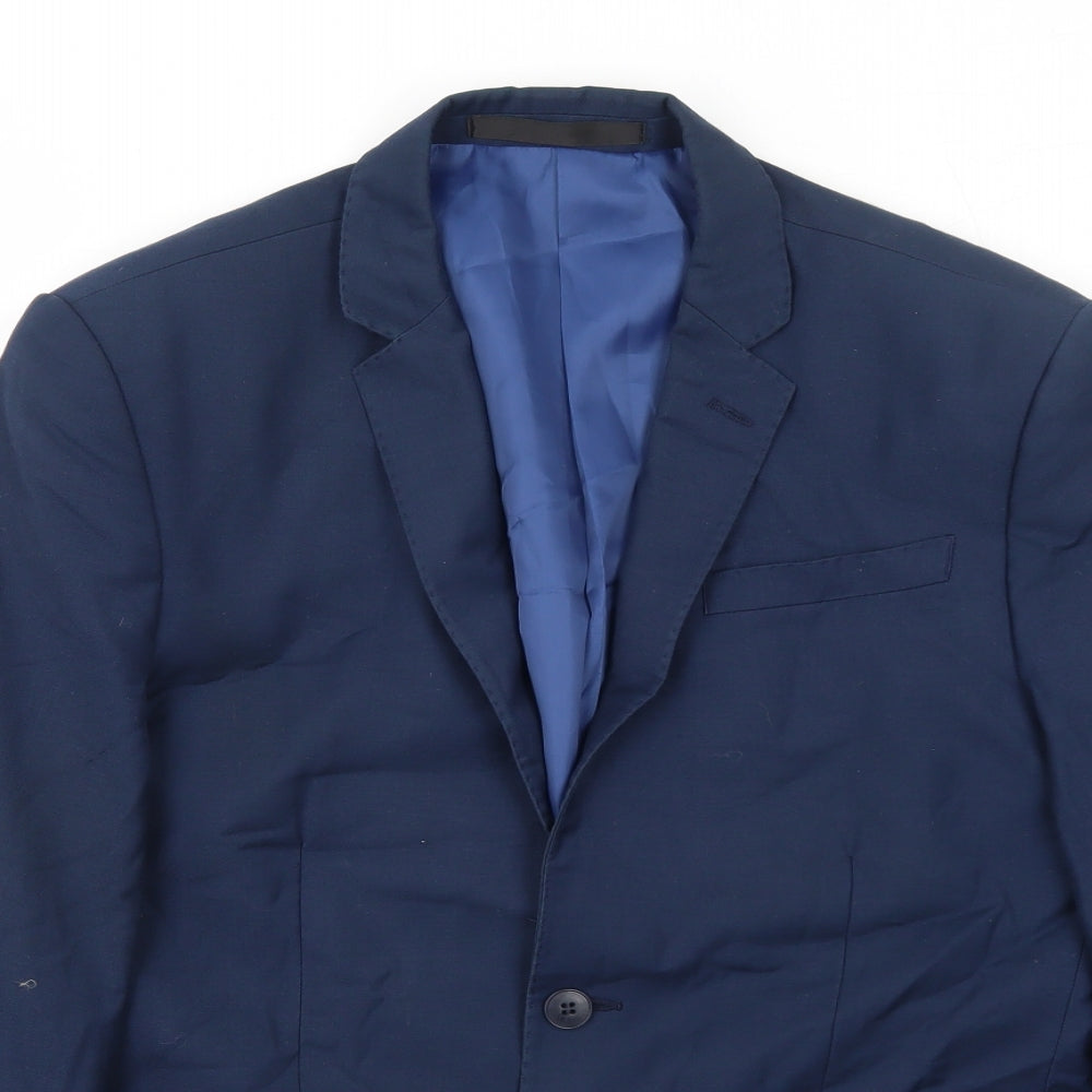 Mens UK Size 38 Marks and Spencer Regular Blue Suit Jacket
