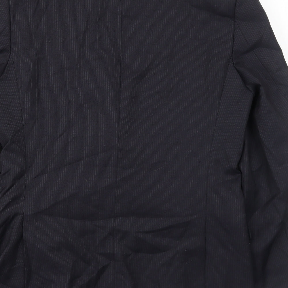Mens UK Size 38 Lanificio Regular Black Suit Jacket