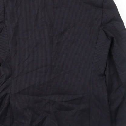 Mens UK Size 38 Lanificio Regular Black Suit Jacket