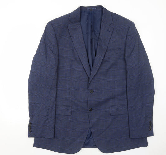 Mens UK Size 44 Marks and Spencer Regular Blue Suit Jacket