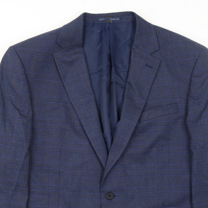Mens UK Size 44 Marks and Spencer Regular Blue Suit Jacket