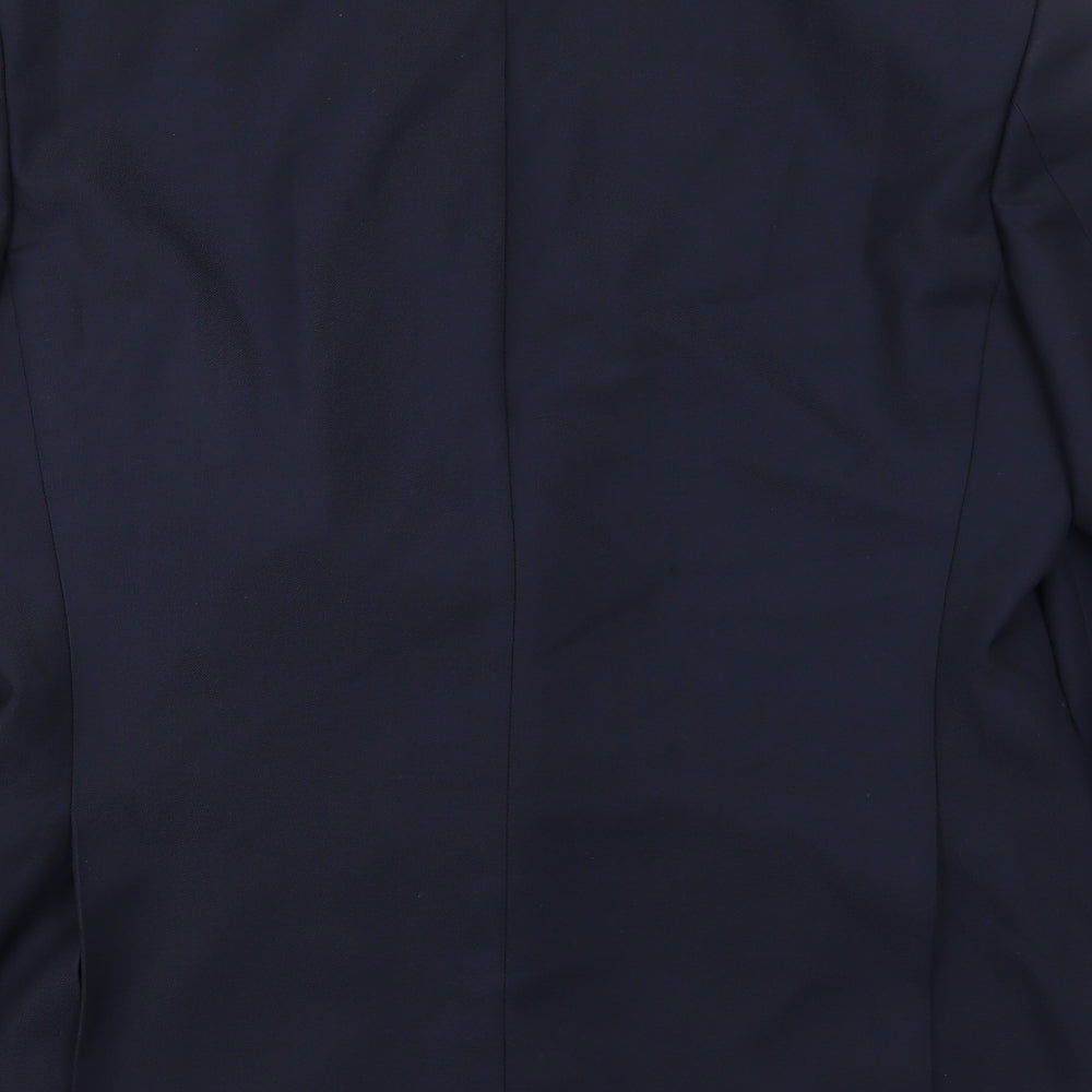 Baulmer Mens Blue Polyester Jacket Suit Jacket Size 44 Regular